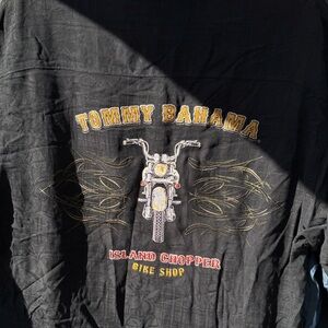 Tommy Bahama Island Chopper Black Graphic Men's Shirt